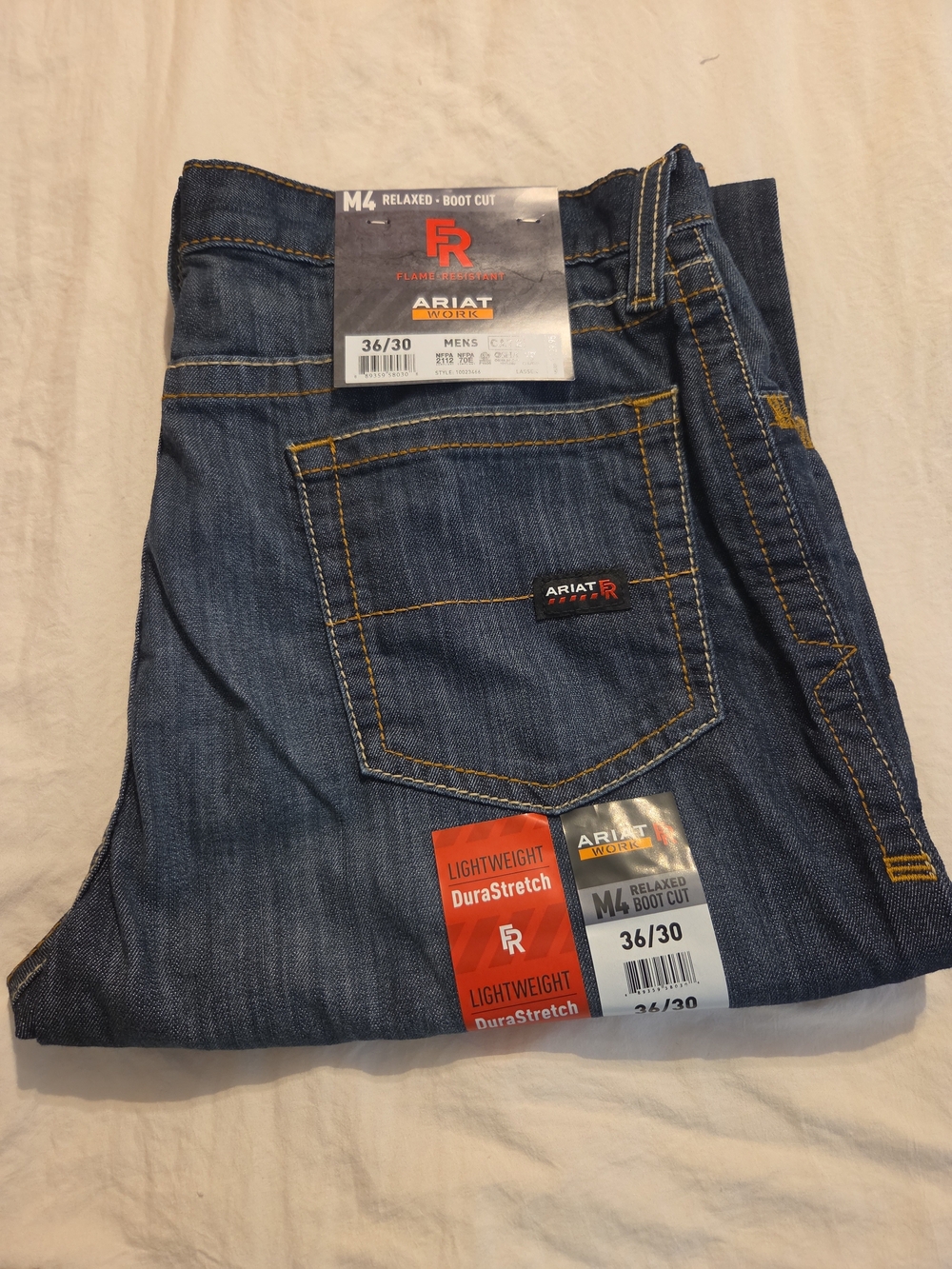 Ariat M4 FR Men Relaxed Boot-Cut Jeans - Size 36x30